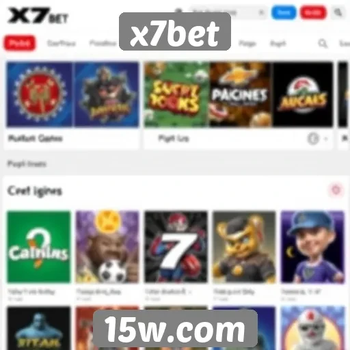 Variedade de jogos disponíveis na plataforma x7bet